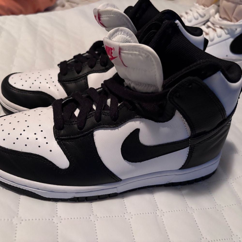 Nike Kids Black and White High-Top Sneakers
